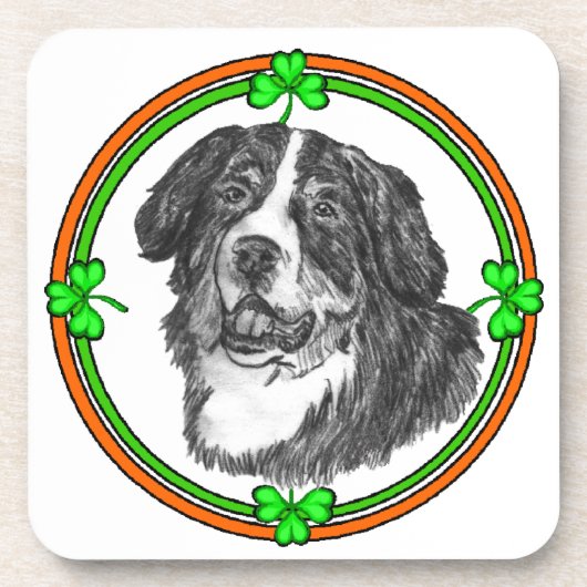ベルネーズムントンドッグSt patricks コースター (正面)