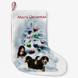 ベルネーズムンドッグパピースクリスマス スモールクリスマスストッキング