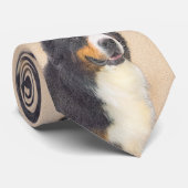 ベルネーズ·マウンテン·ドッグズ絵画·オリジナル·ドッグ·アート ネクタイ (ロール)