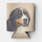 ベルネーズ·マウンテン·ドッグズ絵画·オリジナル·ドッグ·アート 缶クーラー (正面)