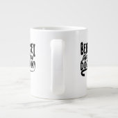 ベルネーゼ子犬の母、ベルネーゼ犬の母、ベルネーゼ母 ジャンボコーヒーマグカップ (裏面)