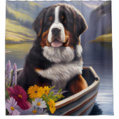 ベルネーゼ山をパドルに：風光明媚な冒険 シャワーカーテン (正面)