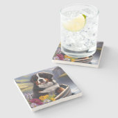 ベルネーゼ山をパドルに：風光明媚な冒険 ストーンコースター (横)