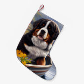 ベルネーゼ山をパドルに:風光明媚な冒険 スモールクリスマスストッキング (正面 (吊り時))