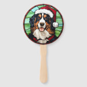 ベルネーゼ山ステンドグラスのクリスマス ハンドファン (裏面)