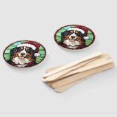 ベルネーゼ山ステンドグラスのクリスマス ハンドファン (組立なし)