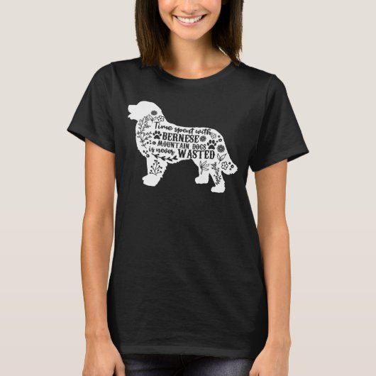 ベルネーゼ山犬と過ごす時間 Tシャツ (正面)