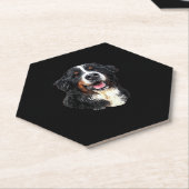 ベルネーゼ山犬の可愛さ！クラシックTシャツ ペーパーコースター (アングル)