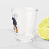 ベルネーゼ山犬の漫画イラストレーション ショットグラス (右)