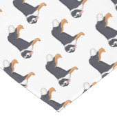 ベルネーゼ山犬の漫画イラストレーション ショートテーブルランナー (コーナー)