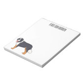 ベルネーゼ山犬の漫画イラストレーション ノートパッド (回転)