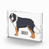 ベルネーゼ山犬の漫画イラストレーション フォトブロック (右)