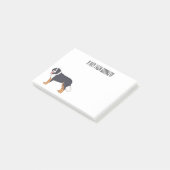 ベルネーゼ山犬の漫画イラストレーション ポストイット (アングル)