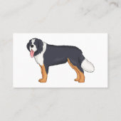 ベルネーゼ山犬の漫画イラストレーション 名刺 (裏面)