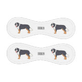 ベルネーゼ山犬の漫画イラストレーション 野球ボール (パネル)