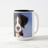 ベルネーゼ山犬 – かわいい子犬の写真 ツートーンマグカップ (正面右)