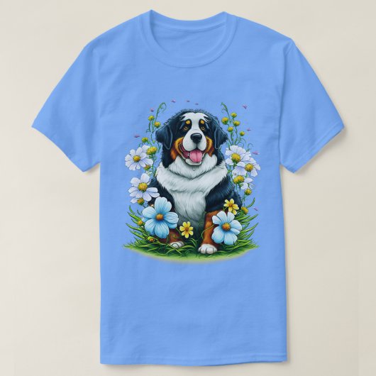 ベルネーゼ犬の恋人 Tシャツ (デザイン正面)