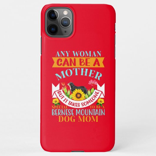 ベルネーゼ犬の母、ベルネーゼ犬の母、ベルネーゼ犬の母 iPhoneケース (裏面)