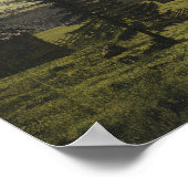 ベルネーゼ・オベラのウェンゲンとローテルブンネン渓谷 ポスター (角)