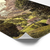 ベルネーゼOb教会とアイガー山グリンデルワルド ポスター (角)