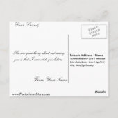 ベルネーゼOberlのStaubachとローテルブルネンバレー ポストカード (裏面)