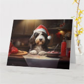 ベルネードルクリスマスクッキーフェスティバルホリデー カード (黄色い花)