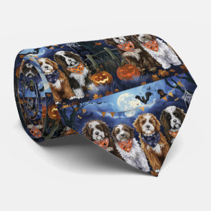 ベルネードルハロウィン不気味 ネクタイ