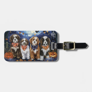 ベルネードルハロウィン不気味 ラゲッジタグ