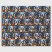 ベルネードルハロウィン不気味 ラッピングペーパー (フラット)