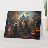 ベルネードルハロウィーンナイトドギー喜び カード (正面)