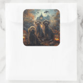 ベルネードルハロウィーンナイトドギー喜び スクエアシール (バッグ)