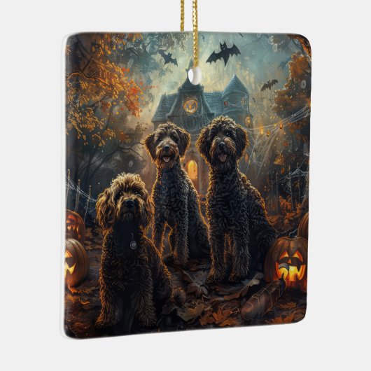 ベルネードルハロウィーンナイトドギー喜び セラミックオーナメント (右)