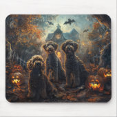 ベルネードルハロウィーンナイトドギー喜び マウスパッド (正面)
