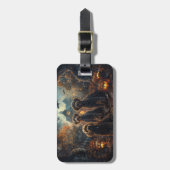 ベルネードルハロウィーンナイトドギー喜び ラゲッジタグ (正面縦)