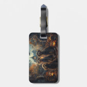 ベルネードルハロウィーンナイトドギー喜び ラゲッジタグ (裏面縦)