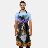 ベルネ不気味スマウンテンハロウィーンウィッチパンプキン エプロン (着用した状態)