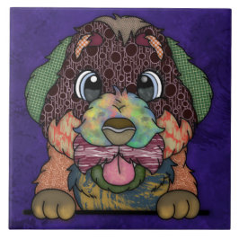 ベルネ熱狂するスマウンテンドッグ醜い顔 タイル