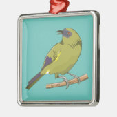 ベルバードコリマコNZ鳥 メタルオーナメント (左)