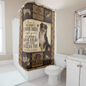 ベルパーソナライズされたム山犬毛布ギフト シャワーカーテン (インサイチュ)