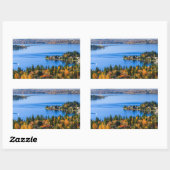 ベルビューの秋の豪華な色 長方形シール (シート)