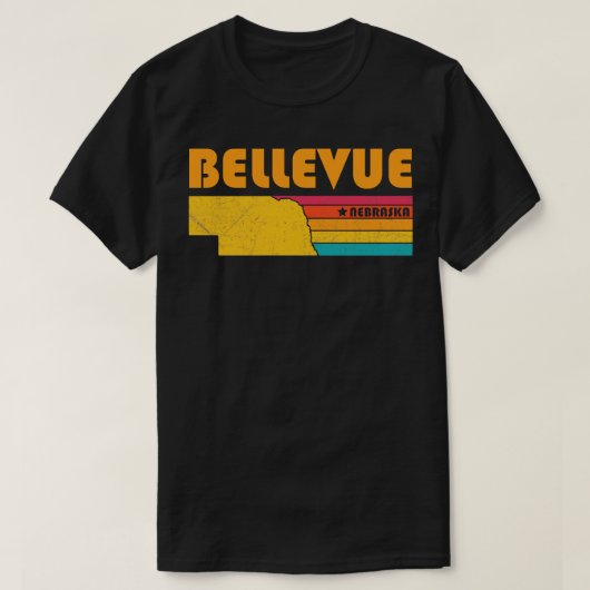 ベルビューネブラスカヴィンテージ動揺して土産 Tシャツ (デザイン正面)