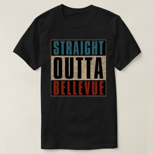 ベルビュー出身 ワシントン州 アメリカ Tシャツ (デザイン正面)