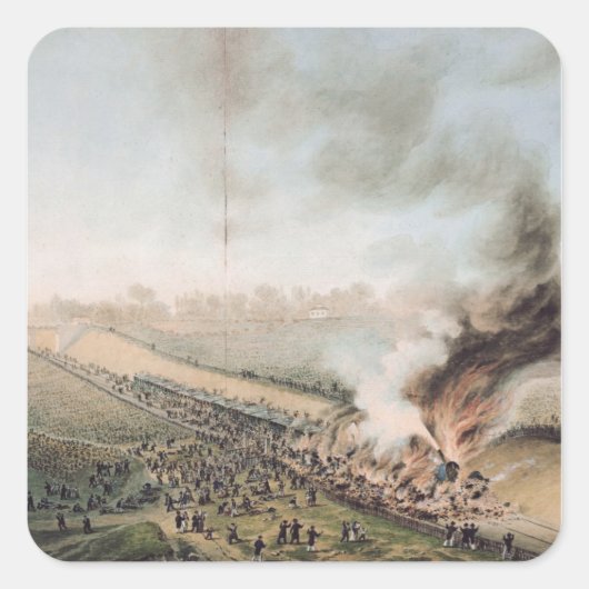 ベルビュー鉄道へのベルサイユでの事故 スクエアシール (正面)