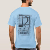 ベルビューChamber Chorus - 40周年記念Tシャツ Tシャツ (裏面)