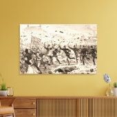 ベルファストでの暴動 キャンバスプリント (インサイチュ (リビング))