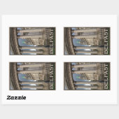 ベルファストシティホール 長方形シール (シート)