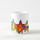 ベルファスト北アイルランドのスカイライン コーヒーマグカップ (中央)