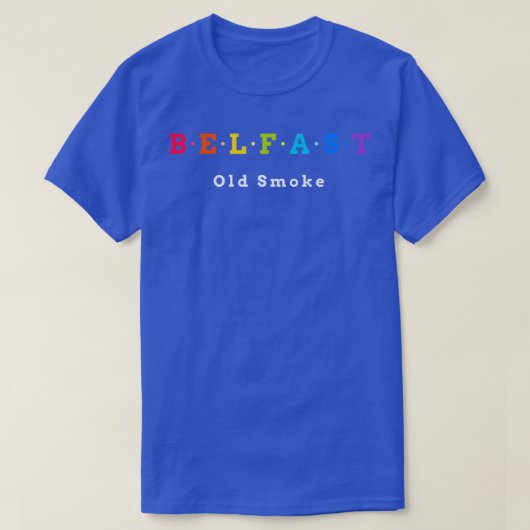 ベルファスト古い煙 Tシャツ (デザイン正面)