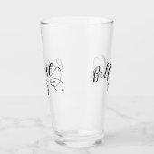 ベルファスト国旗のハート、北アイルランド タンブラーグラス (左)