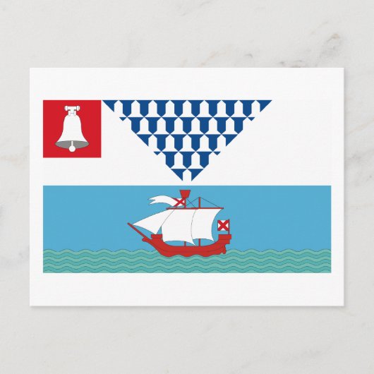 ベルファスト国旗 ポストカード (正面)